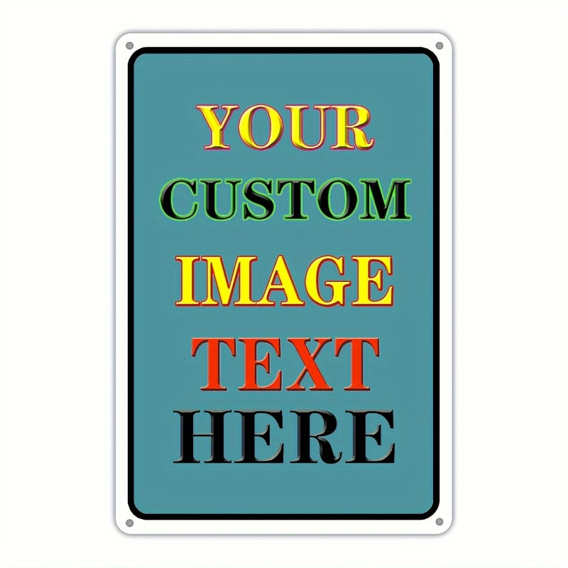 Vintage Collectible Signs - Custom Photo Rectangular Iron Plate Vintage