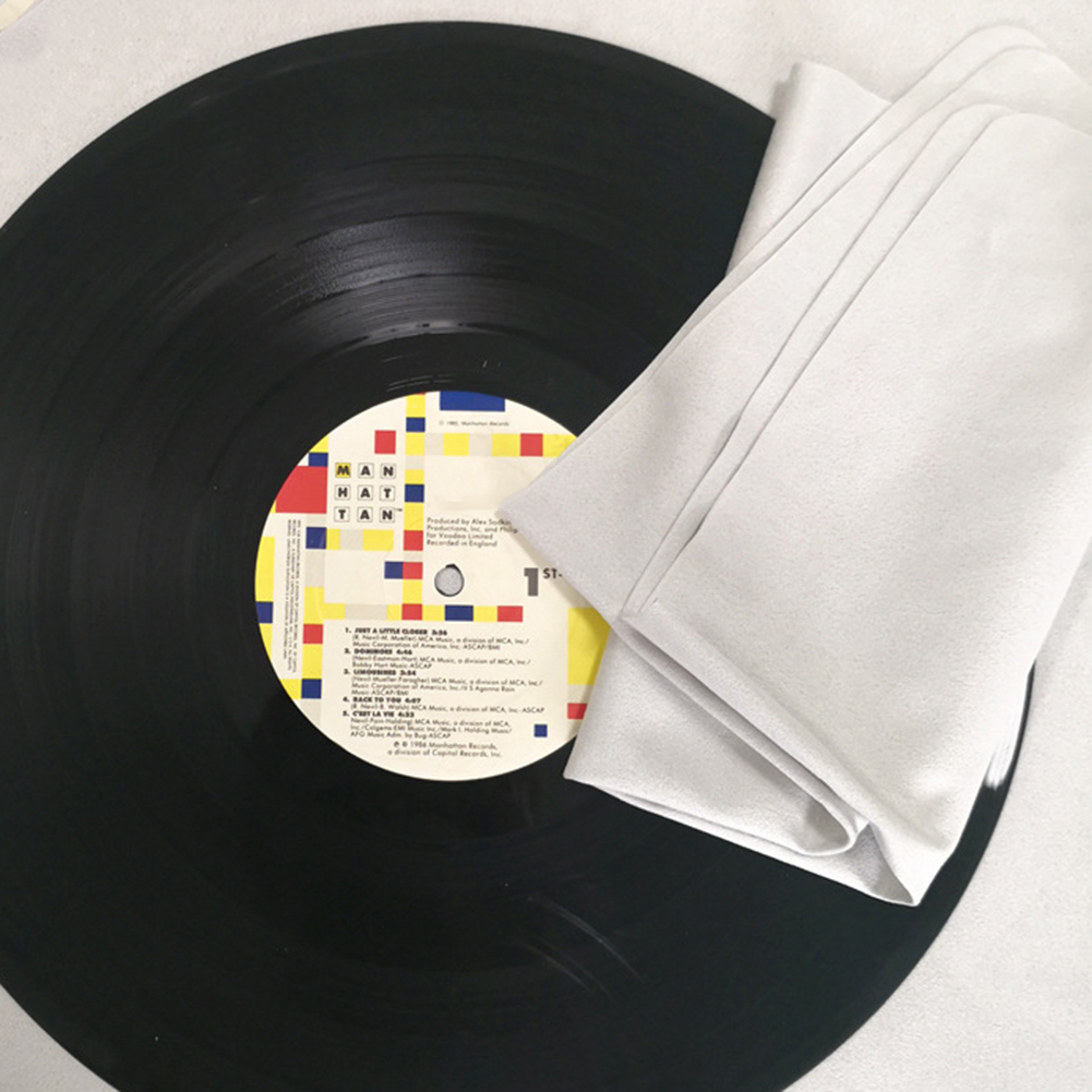 5 Pcs CD Cleaning Cloth Microf - Vinyl Record Cleaner recension och pris