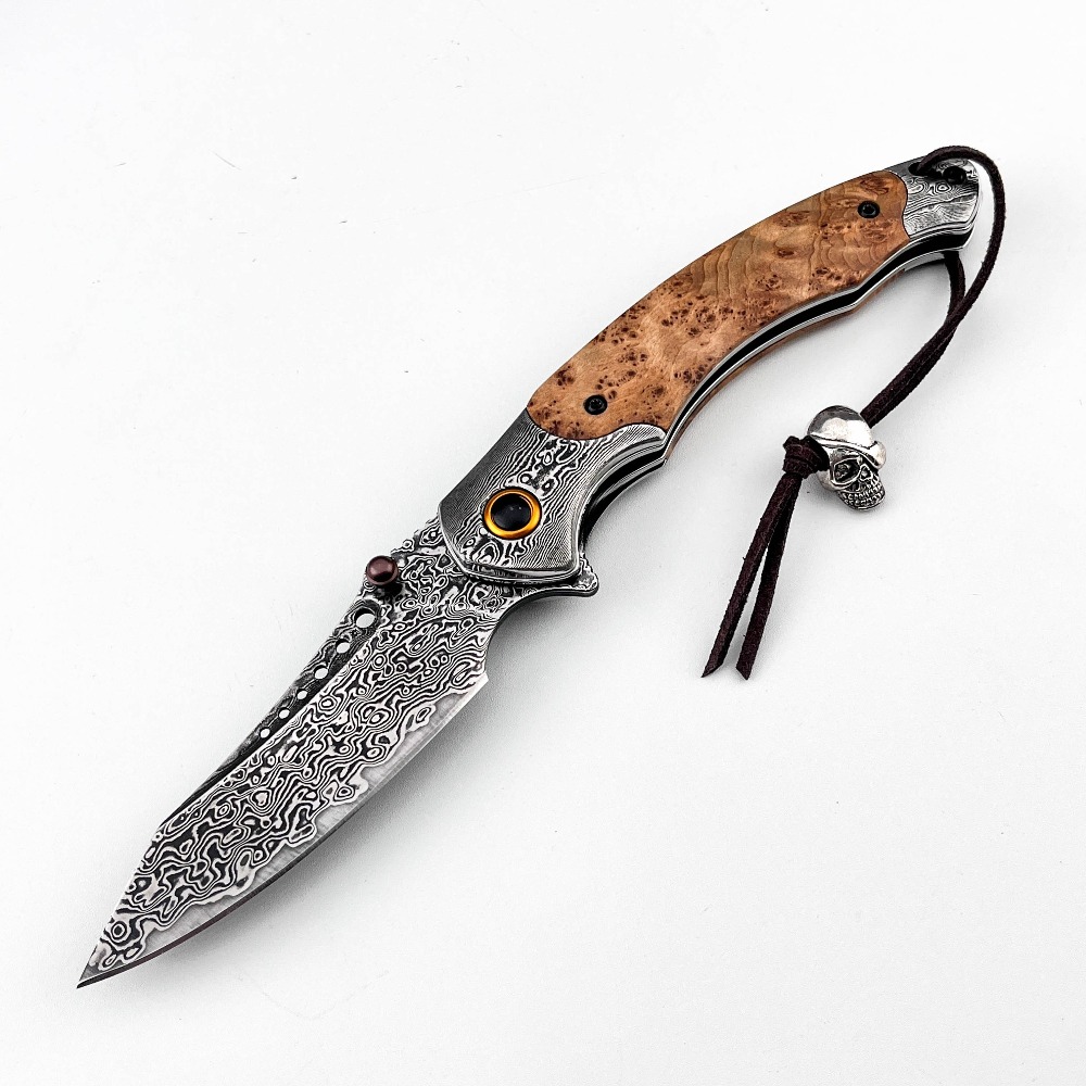 High Hardness Damascus Pattern - Vintage Collectible Pocket Knives recension och pris