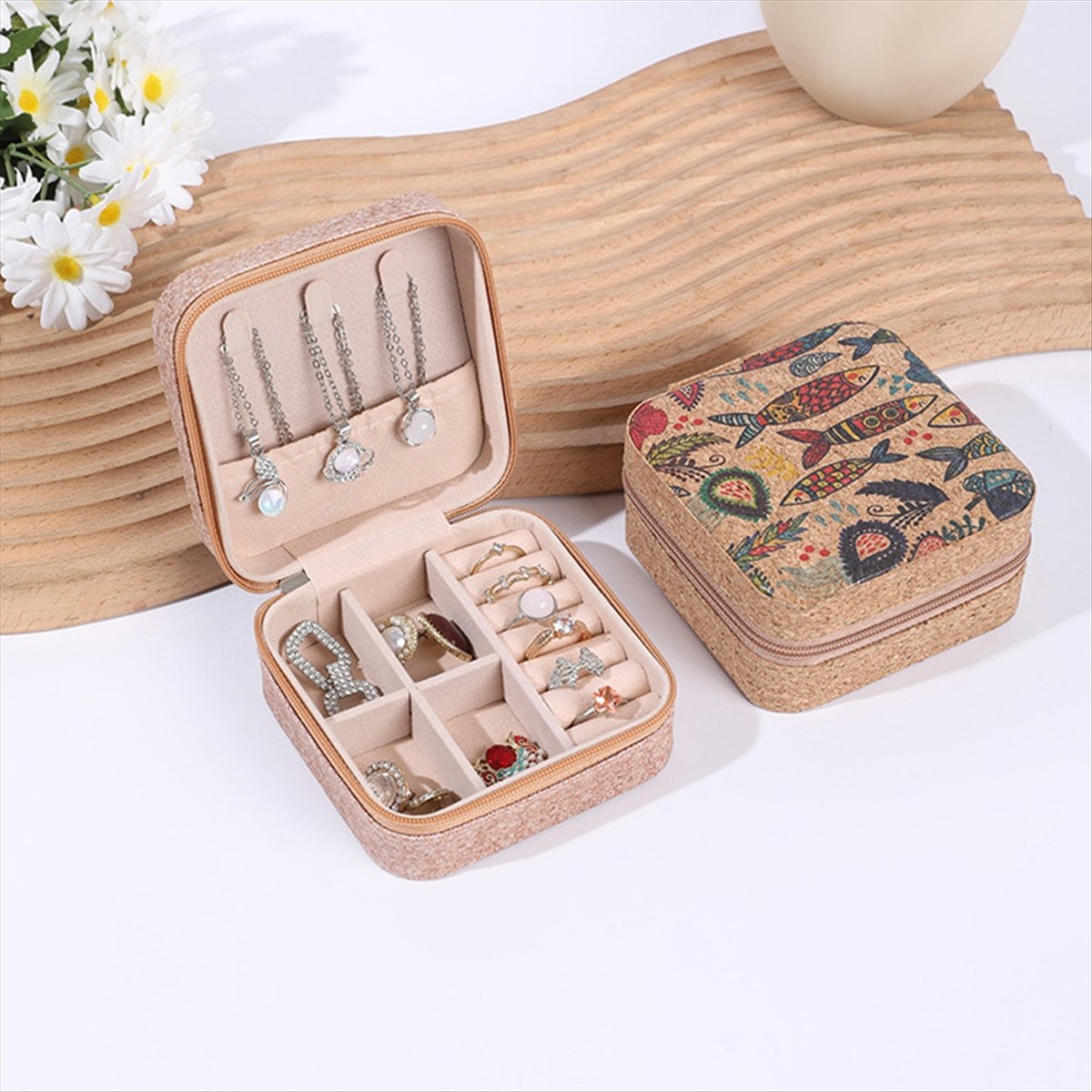 [N84R] 4PCS Vintage Cork Jewel - Vintage Zipper recension och pris