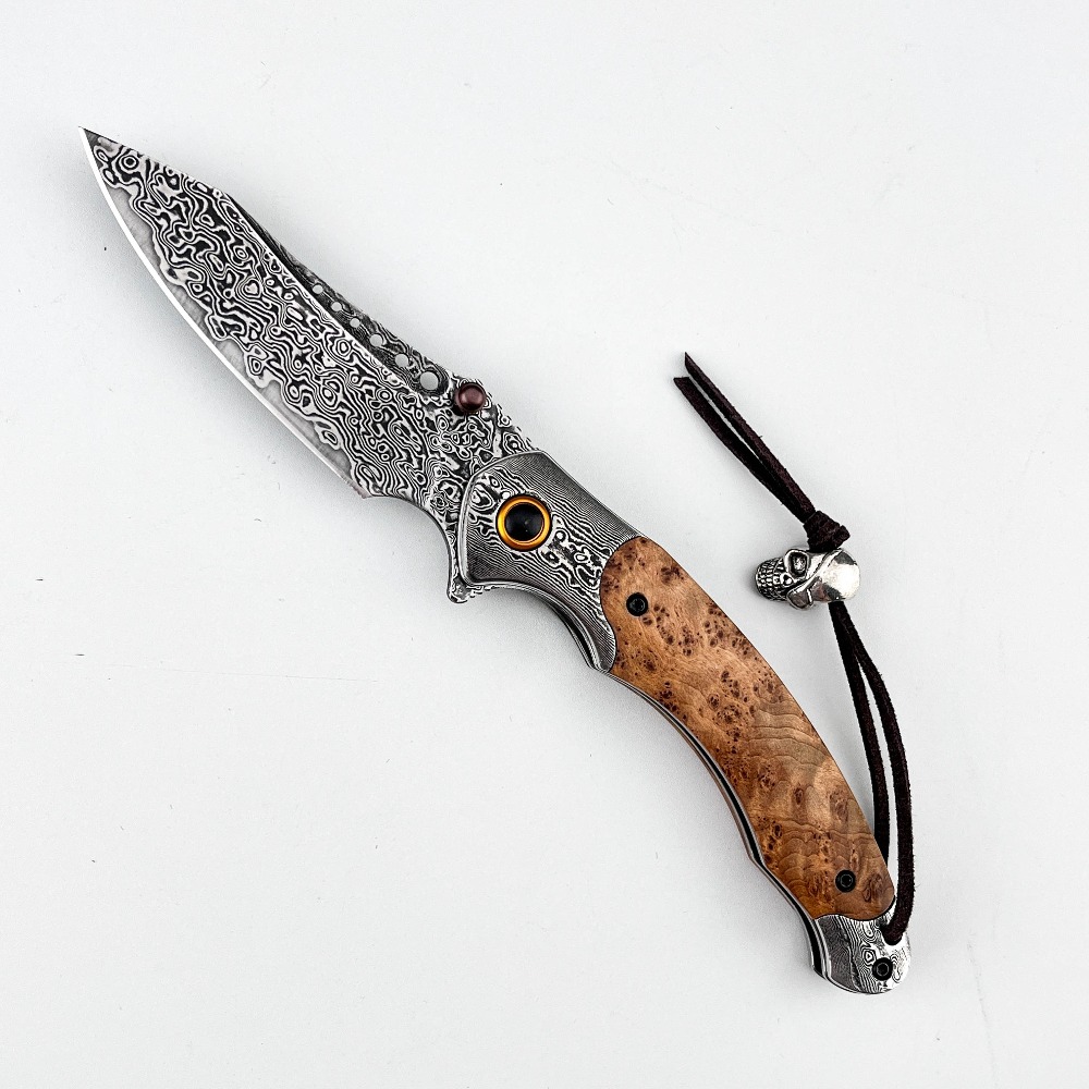 High Hardness Damascus Pattern - Vintage Collectible Pocket Knives recension och pris