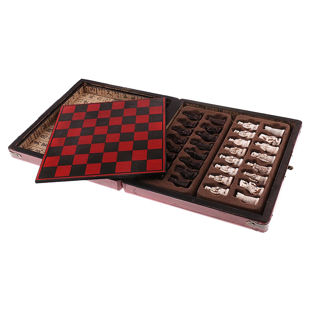Chinese Chess Set Wooden Minia - Vintage Collectible Board Games recension och pris