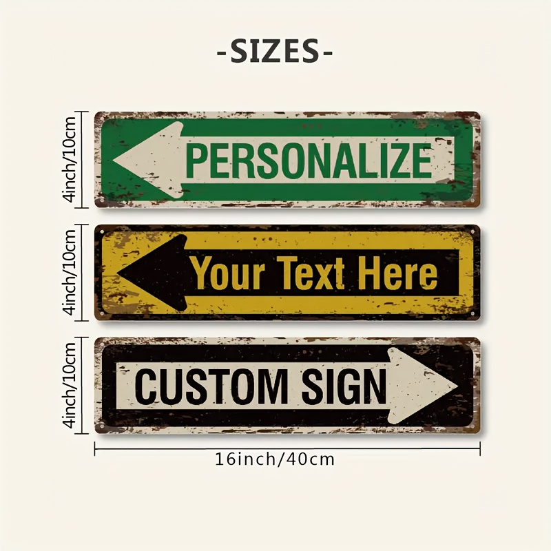1PC Vintage Metal Tin Sign Str - Vintage Collectible Signs recension och pris