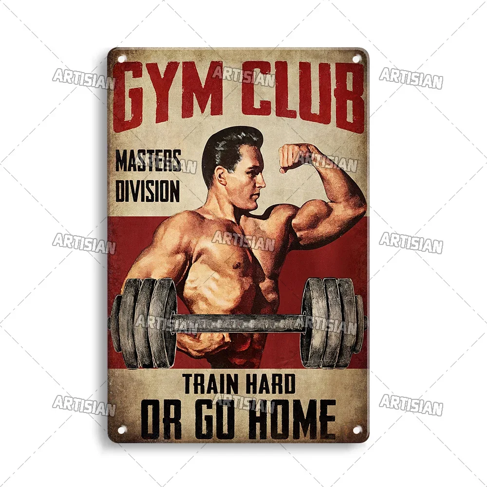 Old Man Gym Club Inspirational - Vintage Collectible Signs recension och pris