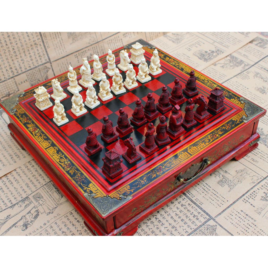 Chinese Chess Set Vintage Terr - Vintage Collectible Board Games recension och pris