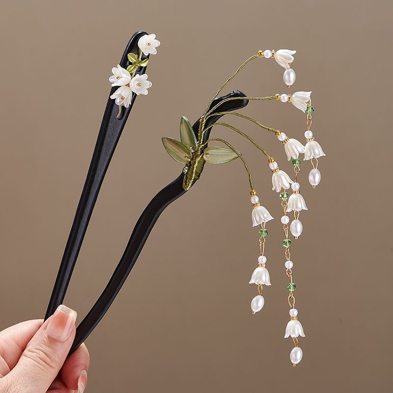 Wooden Flower Hairpin Vintage  - Vintage Collectibles For Sale recension och pris