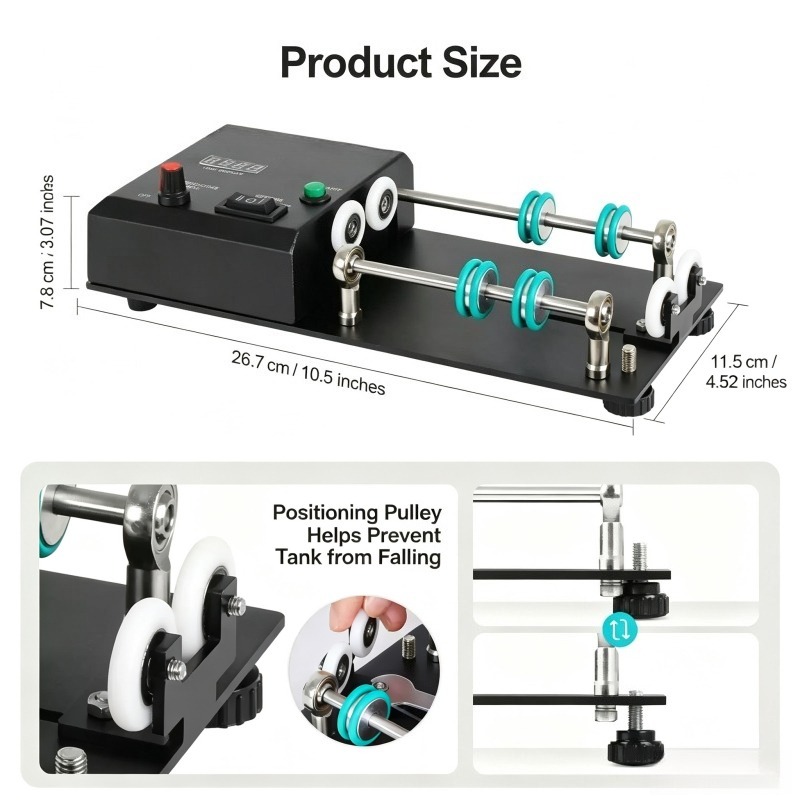 Electric Rolling Washing Brack - Photo Develop Tank recension och pris