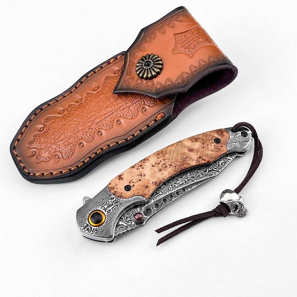 High Hardness Damascus Pattern - Vintage Collectible Pocket Knives recension och pris