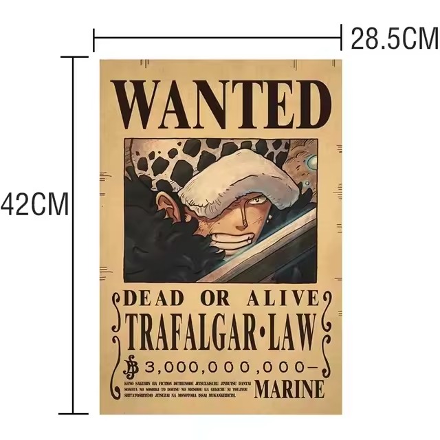 Anime One Piece Bounty Wanted  - Vintage Collectible Items recension och pris