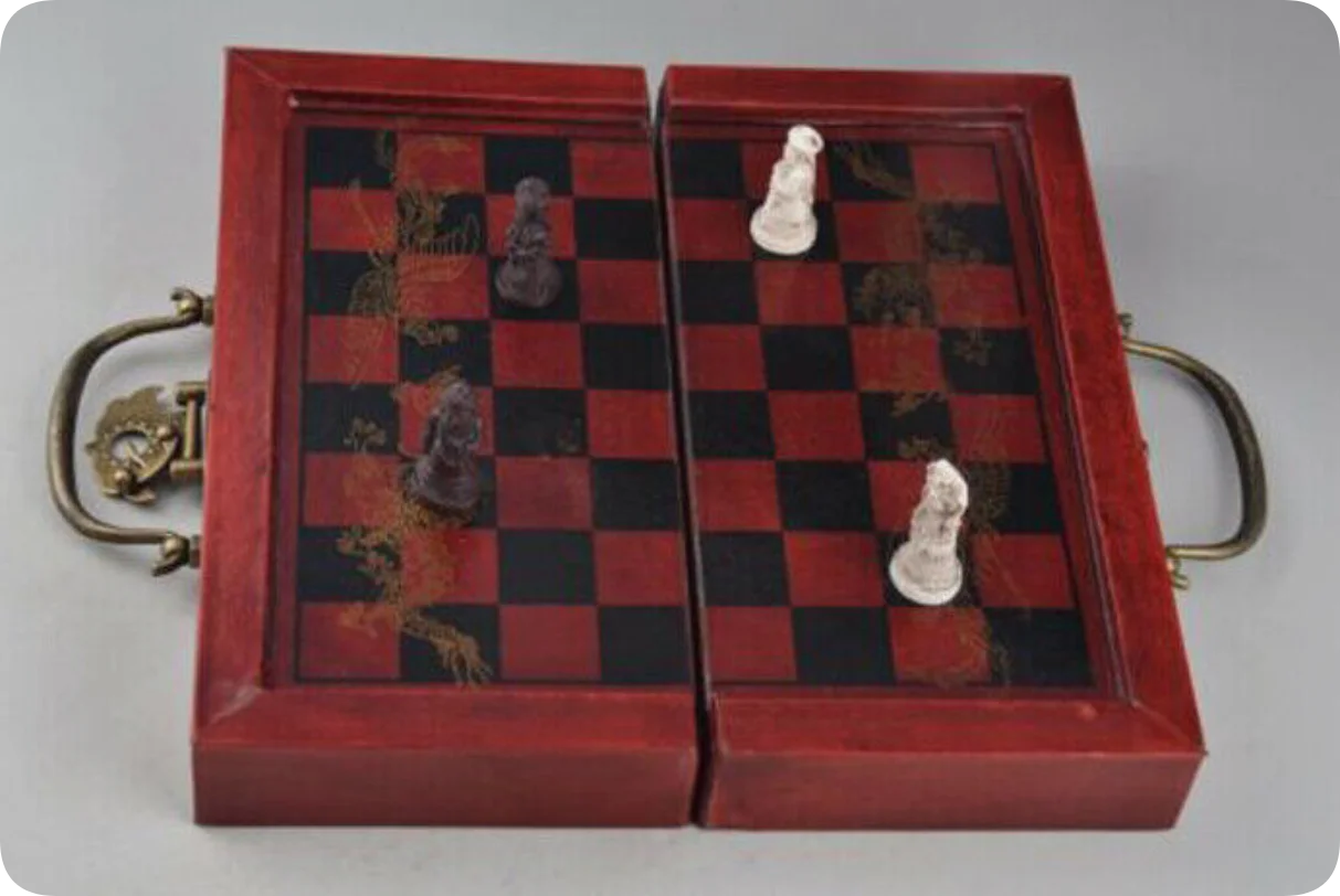 Foldable Vintage Chess Set Boa - Vintage Collectible Board Games recension och pris