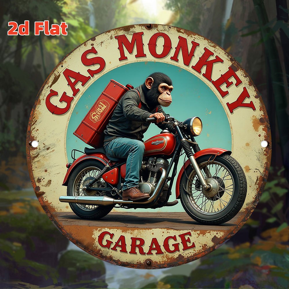 Vintage Gas Monkey Garage Wall - Vintage Collectible Signs recension och pris