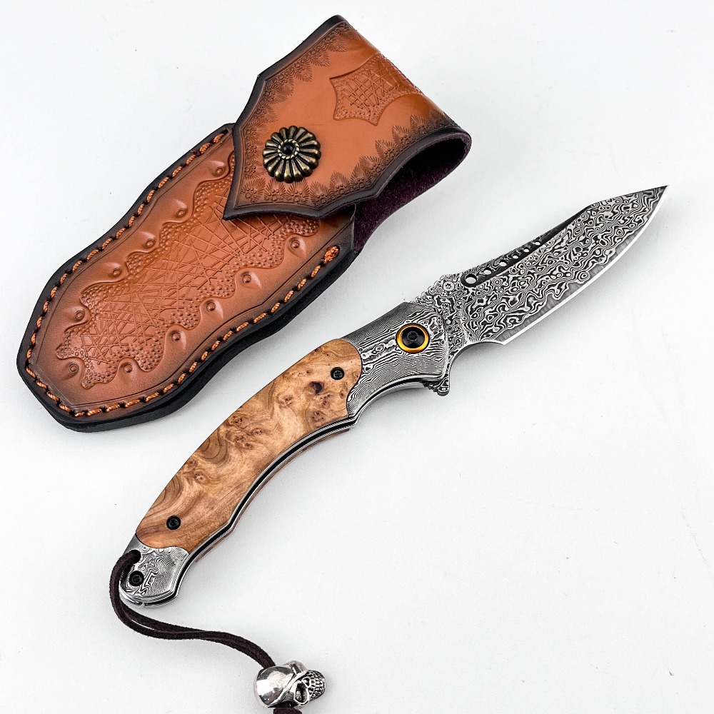 High Hardness Damascus Pattern - Vintage Collectible Pocket Knives recension och pris