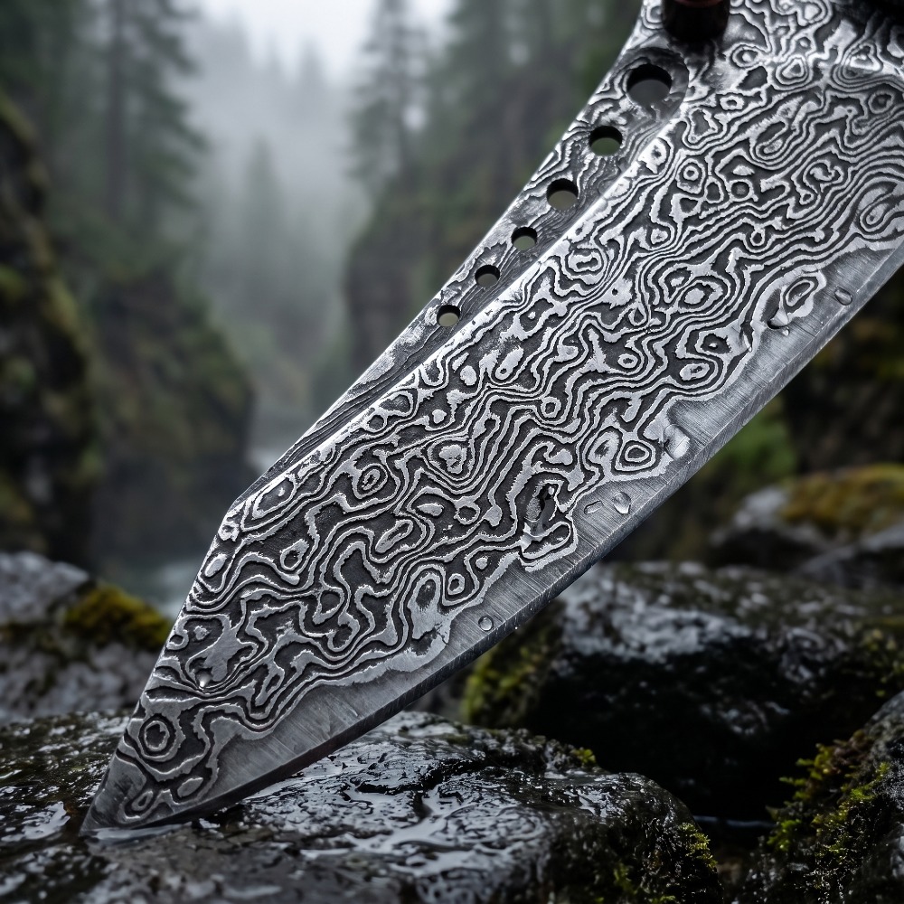 High Hardness Damascus Pattern - Vintage Collectible Pocket Knives recension och pris