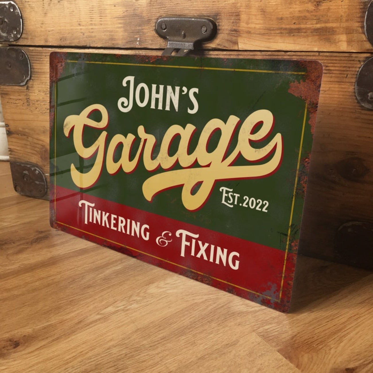 Custom Personalised Garage Met - Vintage Collectible Signs recension och pris