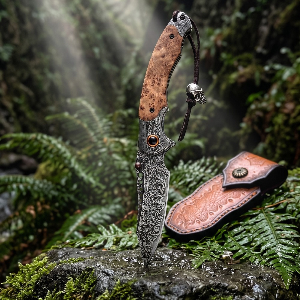 High Hardness Damascus Pattern - Vintage Collectible Pocket Knives recension och pris